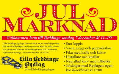 Välkommen till Byalagets Julmarknad söndag 7/12
